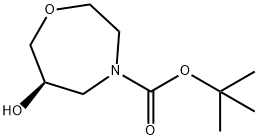 (R)-4 - BOC - [1,4]氧杂氮杂环庚烷-6 - 羟基 结构式