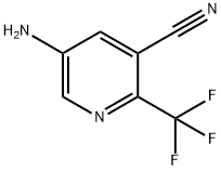 5-氨基-2-(三氟甲基)烟酸腈 结构式