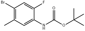 N-BOC--溴-2-氟-5-甲基苯胺 结构式