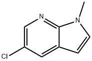 5-氯-1-甲基-1H-吡咯并[2,3-B]吡啶 结构式