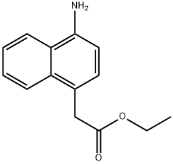 2-(4-氨基-1-萘基)乙酸乙酯 结构式