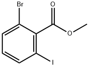 2-溴-6-碘苯甲酸甲酯 结构式