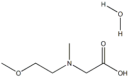 N-(2-甲氧基乙基)-N-甲基甘氨酸水合物 结构式