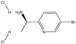 (S)-1-(5-溴吡啶-2-基)乙胺盐酸盐 结构式