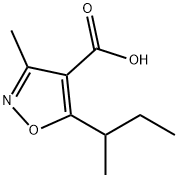 5 - 仲丁基-3 - 甲基异恶唑-4- 羧酸 结构式