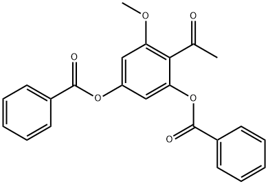 1-methoxy-2-acetyl-3,5-dibenzoyloxy-benzene 结构式