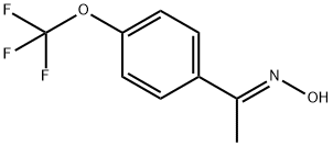 (E)-1-(4-(三氟甲氧基)苯基)乙酮肟 结构式