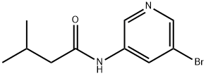 N-(5-溴吡啶-3-基)-3-甲基丁酰胺 结构式