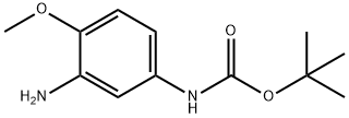 (3-氨基-4-甲氧基苯基)氨基甲酸叔丁酯 结构式
