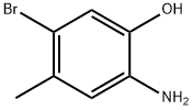 2-氨基-5-溴-4-甲基苯酚 结构式