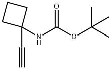 N-BOC-1-乙炔基环丁胺 结构式