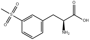 (S)-2-氨基-3-甲砜基-苯丙酸 结构式