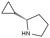 (S)-2-环丙基-吡咯烷 结构式