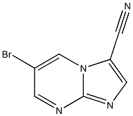 6-溴咪唑并[1,2-A]嘧啶-3-腈 结构式