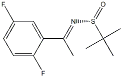 (R)-N-(1-(2,5-二氟苯基)亚乙基)-2-甲基丙烷-2-亚磺酰胺 结构式