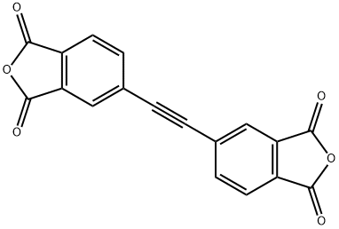 4,4'-(乙炔-1,2-二基)二酞酸酐 结构式