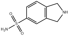 2,3-二氢-1H-异吲哚-5-磺酰胺 结构式