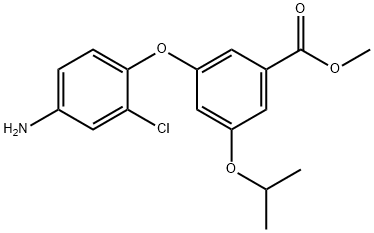 Methyl 3-(4-amino-2-chlorophenoxy)-5-isopropoxybenzoate 结构式