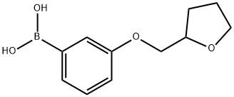 3-(氧杂环戊烷-2-基甲氧基)苯基硼酸 结构式
