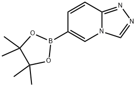 6-(4,4,5,5-四甲基-1,3,2-二氧硼杂环戊烷-2-基) - [1,2,4]三唑并[4,3-A]吡啶 结构式