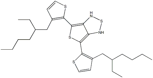 4,6-双(3'-(2-乙基己基)噻吩-2'-基)噻吩[3,4-C][1,2,5]噻二唑 结构式