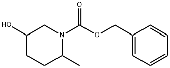 5-Hydroxy-2-Methyl-Piperidine-1-Carboxylic Acid Benzyl Ester 结构式