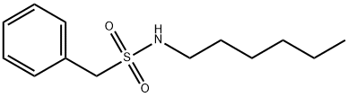 N-hexyl-1-phenylmethanesulfonamide 结构式