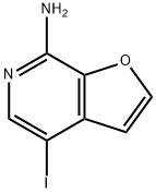 4-碘伏[2,3-C]吡啶-7-胺 结构式