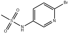 N-(6-溴-3-吡啶基)甲烷磺酰胺 结构式