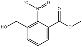 3-(羟甲基)-2-硝基苯甲酸甲酯 结构式