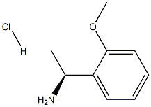 (S)-1-(2-METHOXYPHENYL)ETHANAMINE HYDROCHLORIDE 结构式