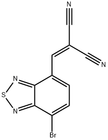 4-溴-7-(2,2-二氰基乙烯基)苯并[C][1,2,5]噻二唑 结构式