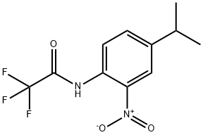 2,2,2-三氟-N-(2-硝基-4-异丙基苯基)乙酰胺 结构式