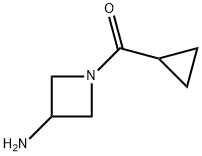 (3-氨基-1-氮杂环丁基)(环丙基)甲酮 结构式