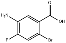 5-氨基-2-溴-4-氟苯甲酸 结构式