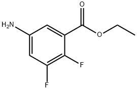 Ethyl 5-amino-2,3-difluorobenzoate 结构式