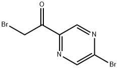 2-bromo-1-(5-bromo-2-pyrazinyl)ethanone 结构式