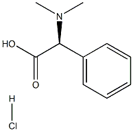 (S)-2-(二甲基氨基)-2-苯基乙酸盐酸盐 结构式