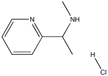 N-methyl-1-(pyridin-2-yl)ethanamine hydrochloride 结构式