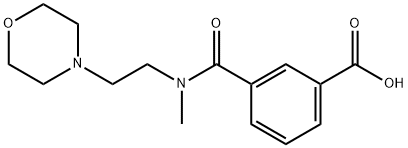 3-(甲基(2-吗啉乙基)酰胺苯甲酸 结构式