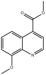 8-甲氧基喹啉-4-甲酸甲酯 结构式
