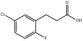 3-(5-氯-2-氟苯基)丙酸 结构式