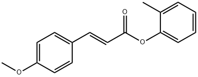 (E)-o-tolyl 3-(4-methoxyphenyl)acrylate 结构式