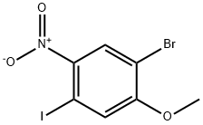 1-Bromo-4-iodo-2-methoxy-5-nitro-benzene 结构式