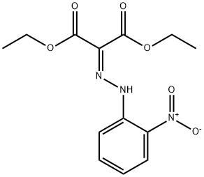 2-[2-(2-硝基苯基)肼-1-亚基]丙二酸1,3-二乙酯 结构式