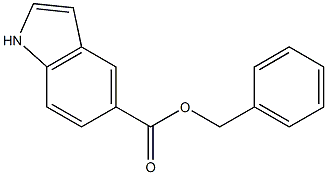 1H-Indole-5-carboxylic acid, phenylmethyl ester
 结构式