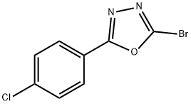 2-溴-5-(4-氯苯基)-1,3,4-噁二唑 结构式