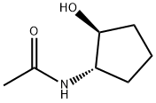 N-[(1S,2S)-2-羟基环戊基]乙酰胺 结构式