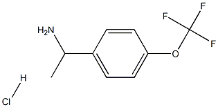 1-(4-(三氟甲氧基)苯基)乙胺盐酸盐 结构式