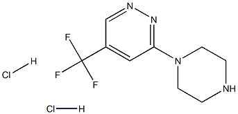 3-(Piperazin-1-yl)-5-(trifluoromethyl)pyridazine dihydrochloride 结构式